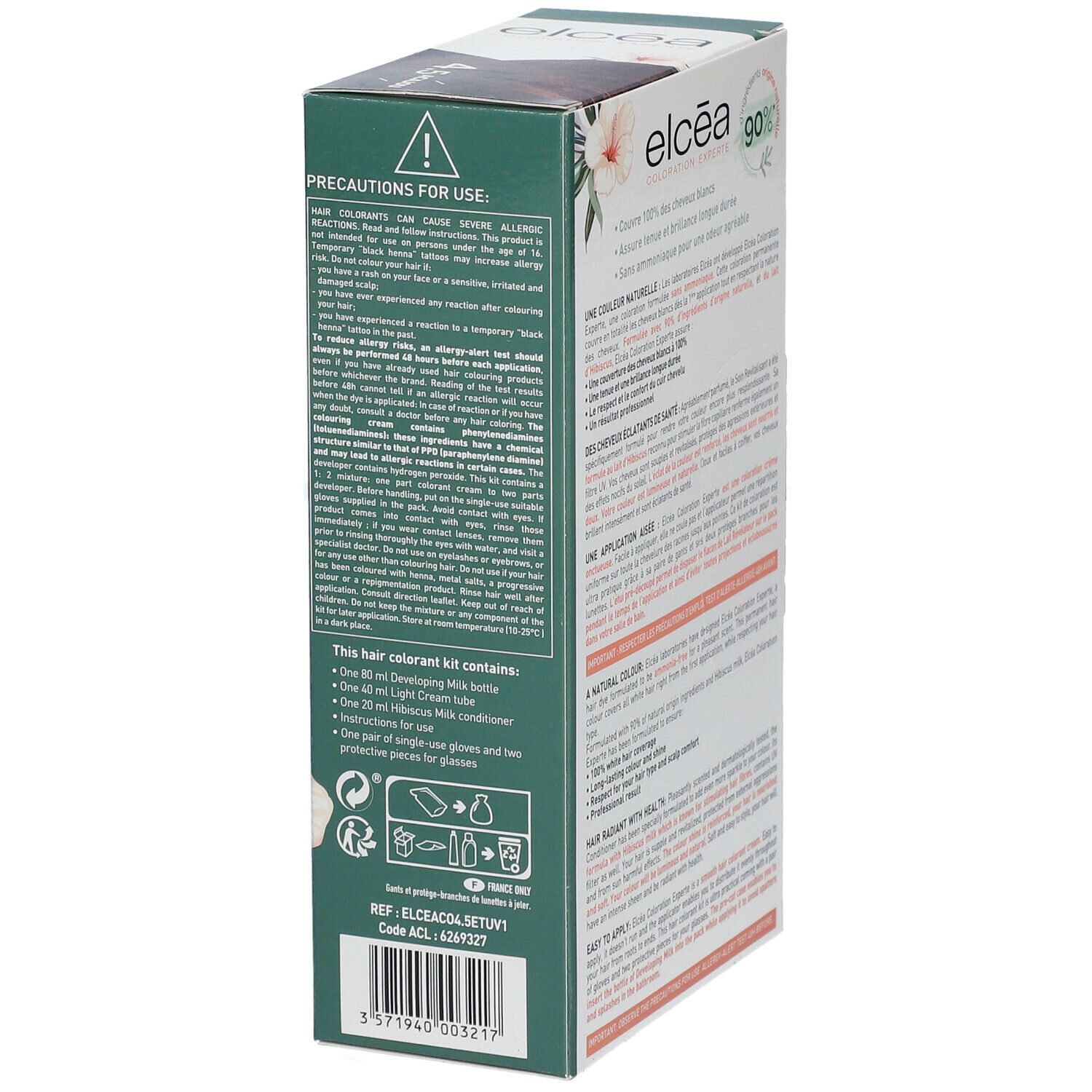 ELCÉA Kleur Experte Permanente Acajou - 4.5