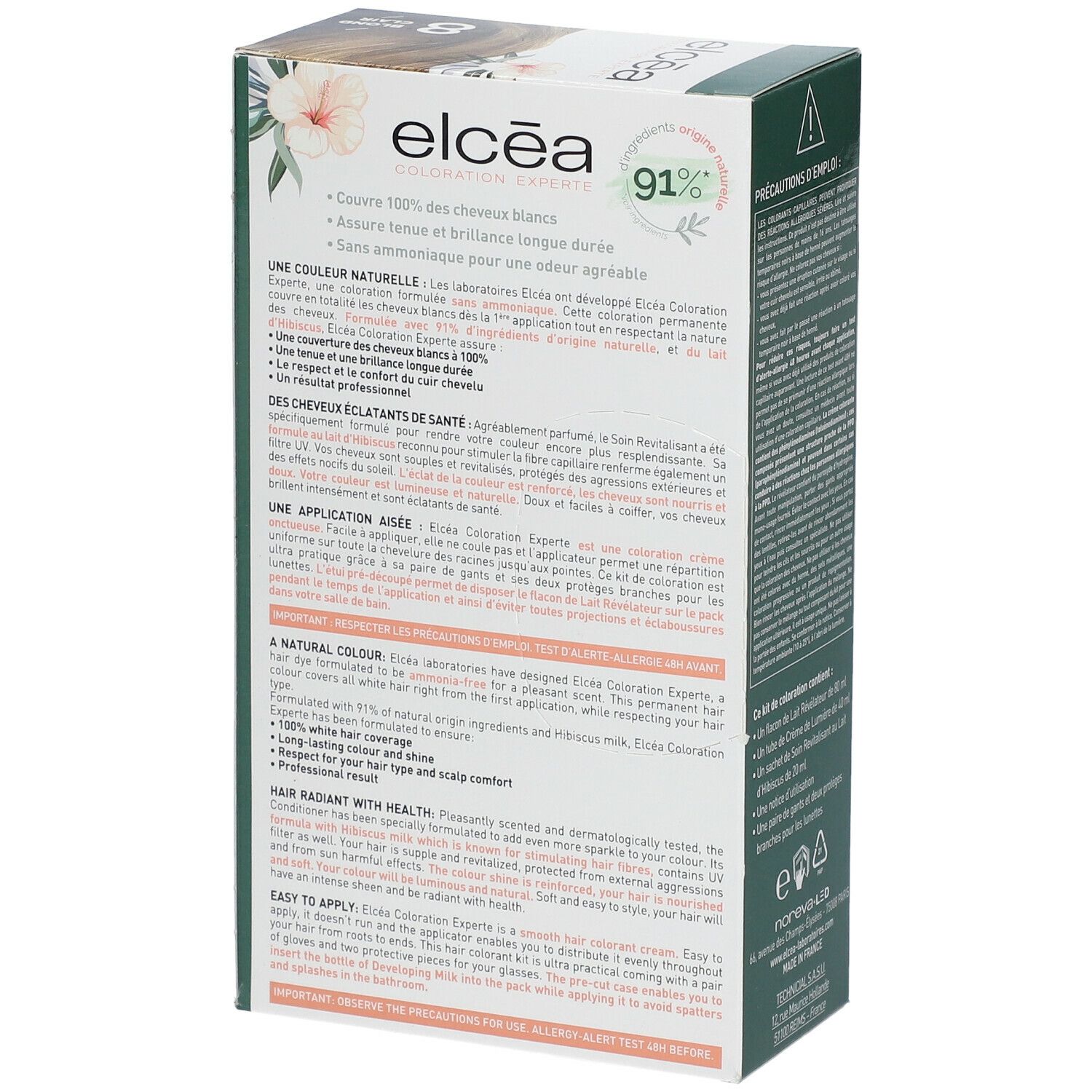 ELCÉA Kleur Experte Permanente Blond Clair - 8