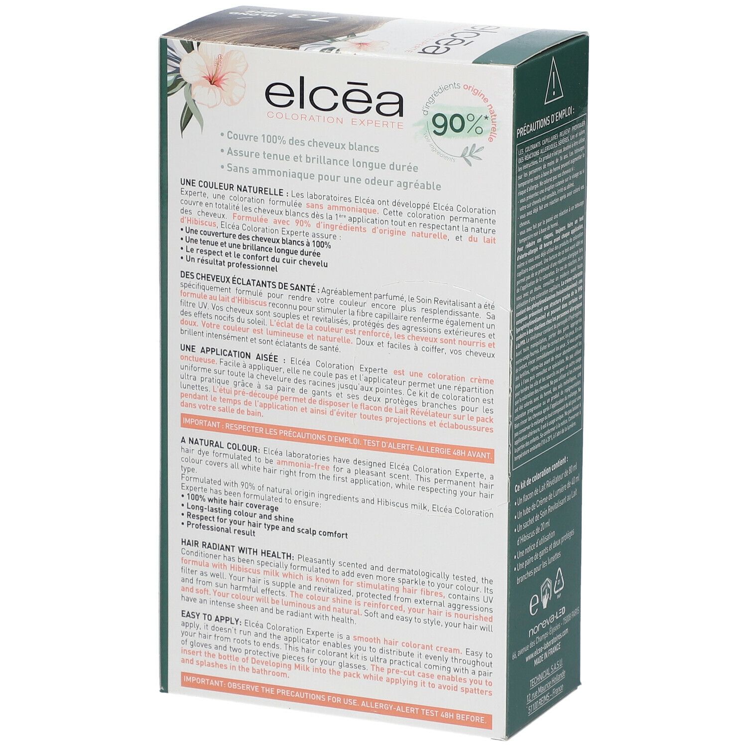 ELCÉA Kleur Experte Permanente Blond Doré - 7.3