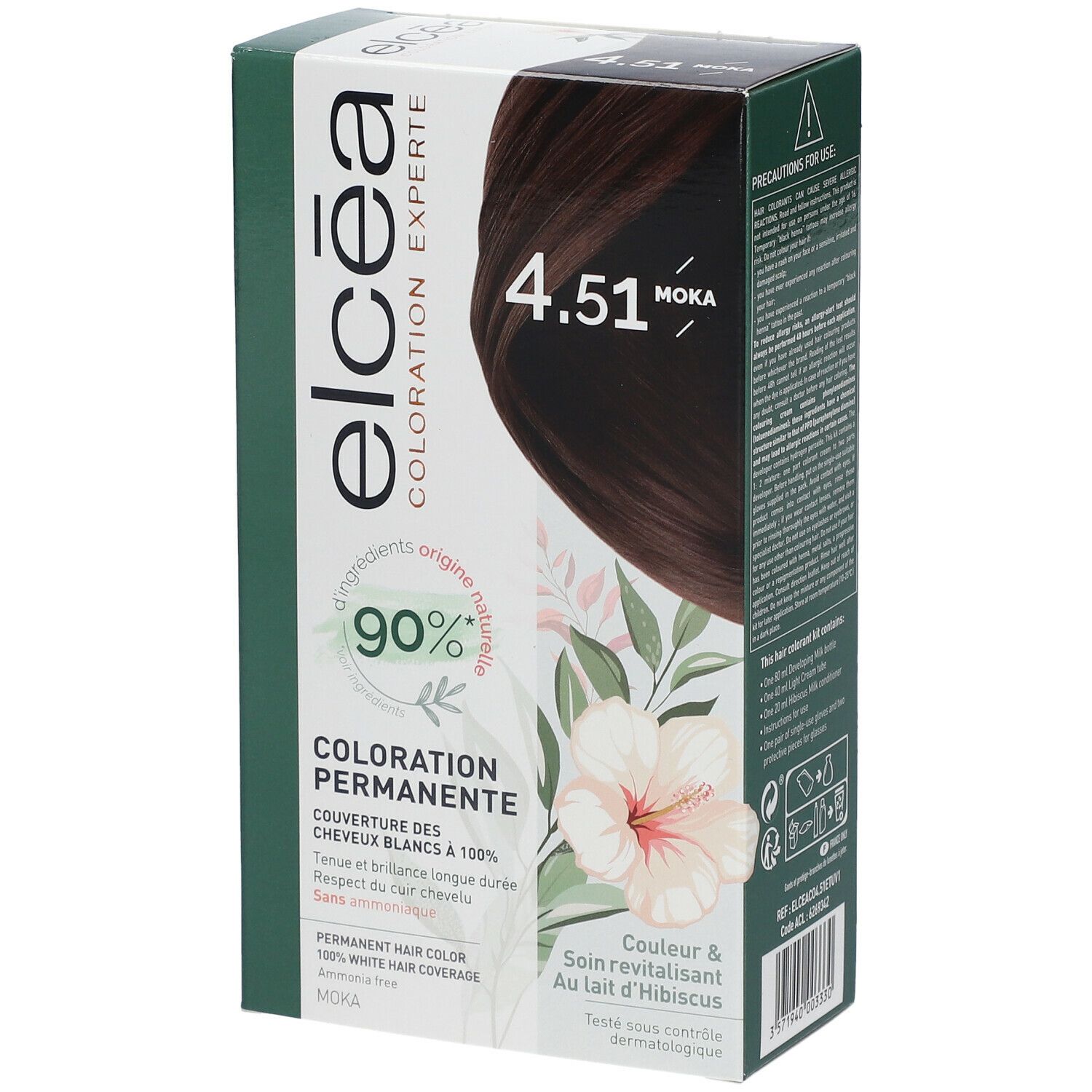 ELCÉA Kleur Experte Permanente Blond Moka- 4.51