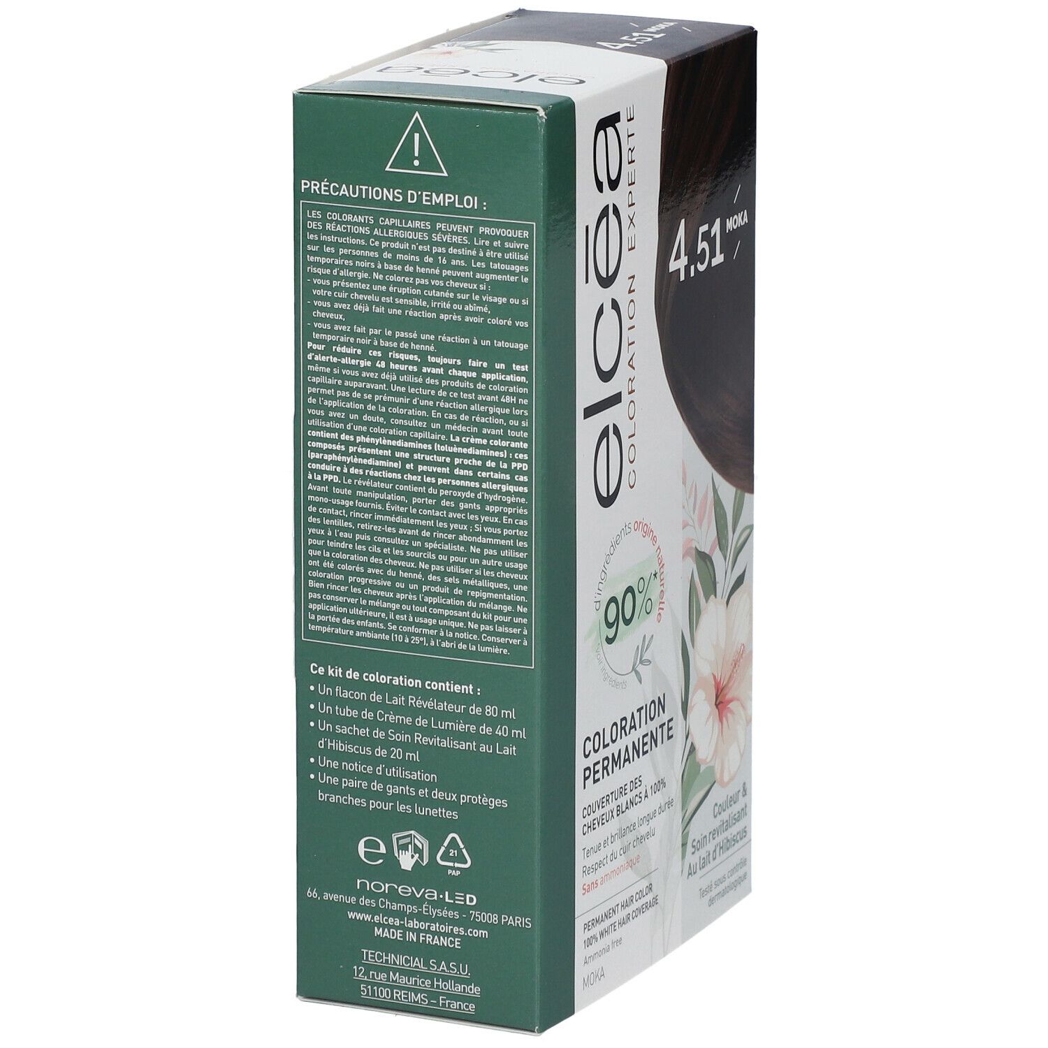 ELCÉA Kleur Experte Permanente Blond Moka- 4.51
