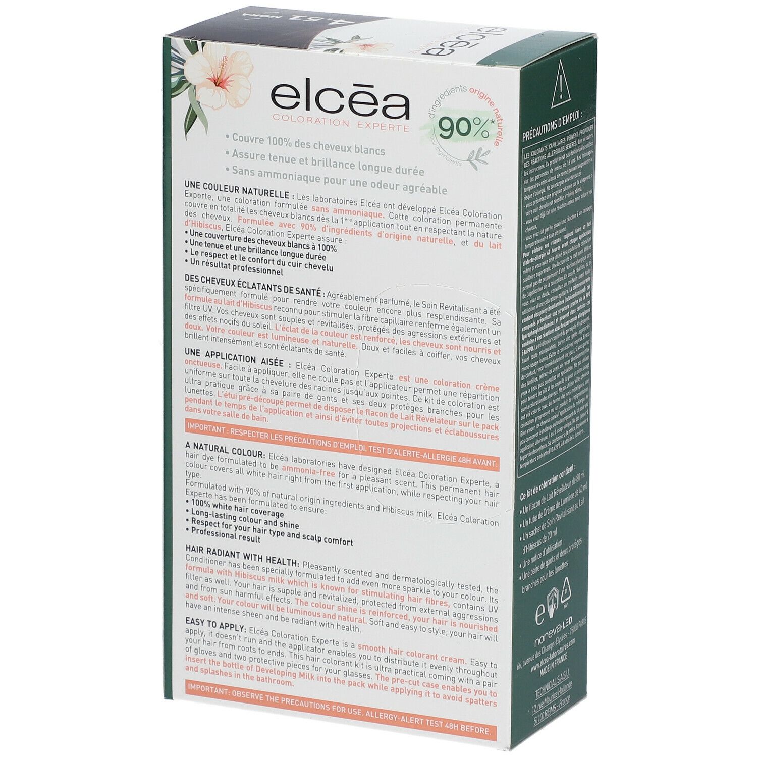 ELCÉA Kleur Experte Permanente Blond Moka- 4.51