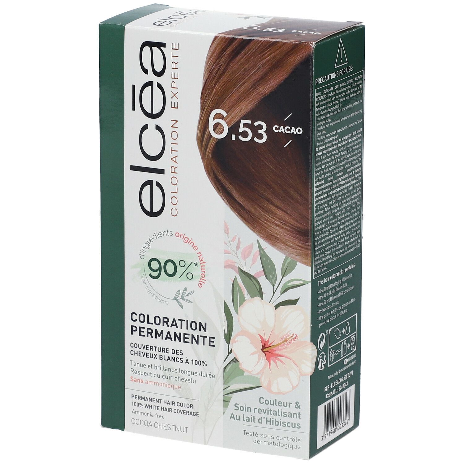 elcéa permanente kleuring cacao - 6.53