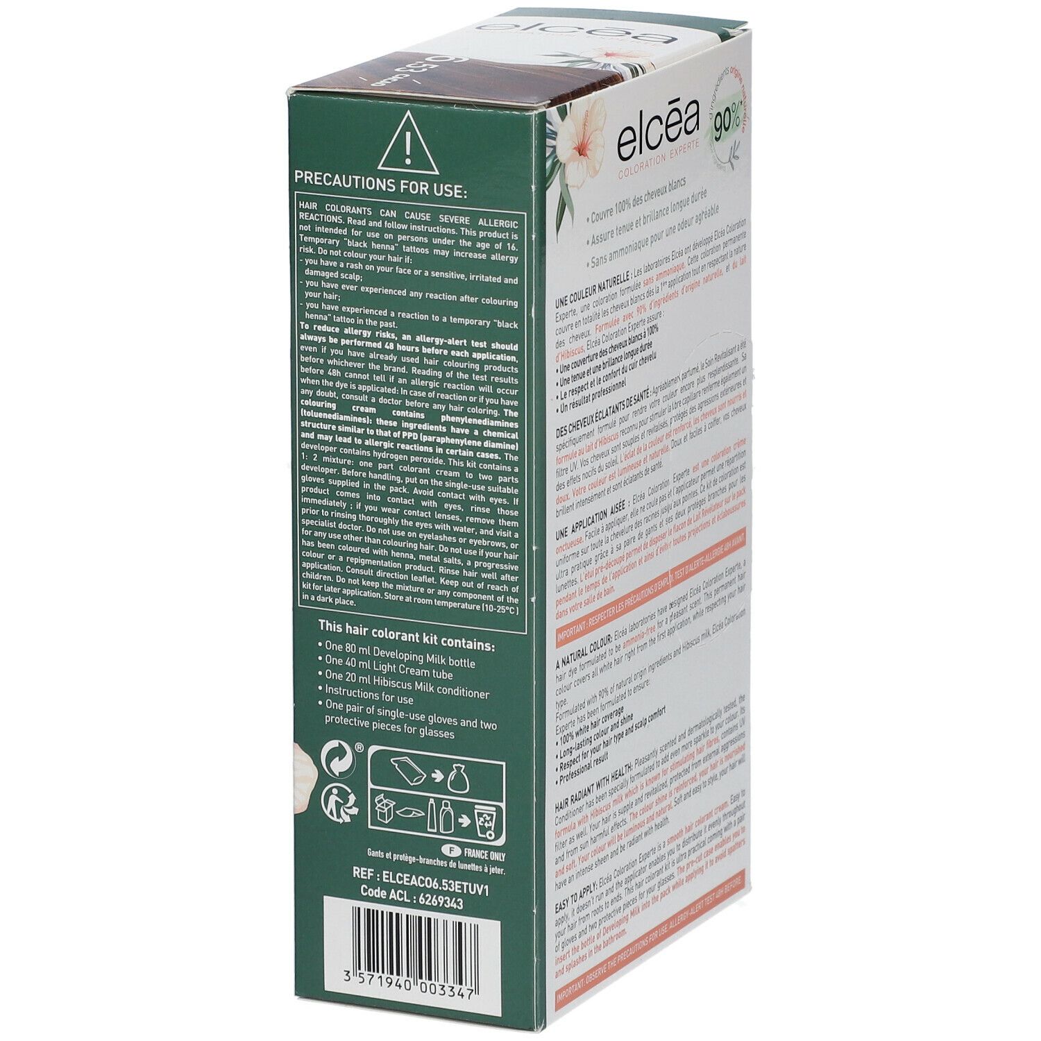 elcéa permanente kleuring cacao - 6.53