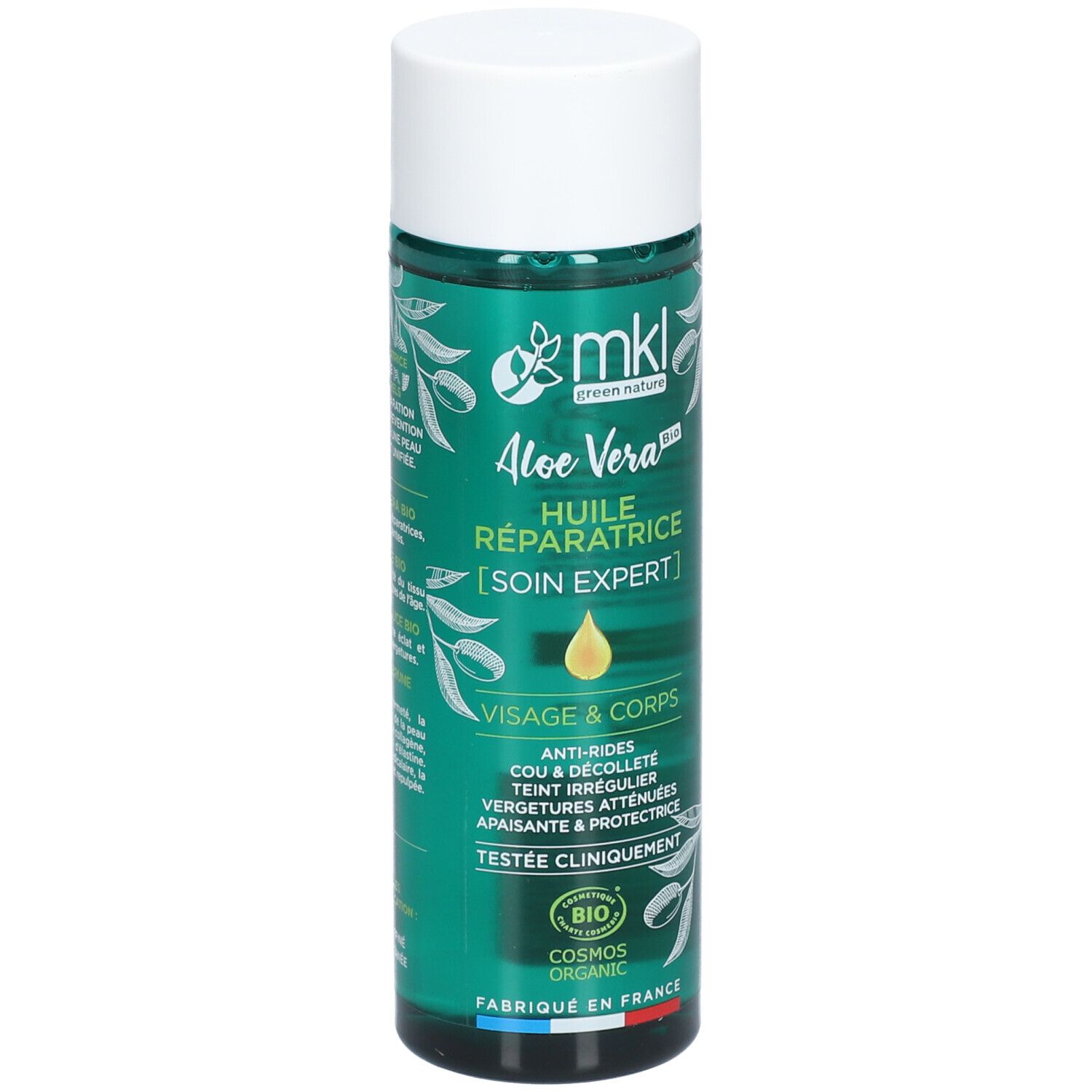 mkl HUILE RÉPARATRICE - ALOE VERA- CERTIFIÉE BIO