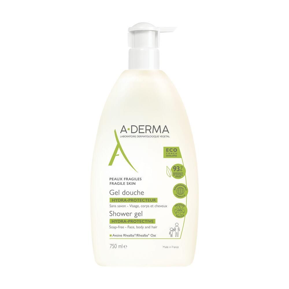 ADERMA PEAUX FRAGILES GEL DOUCHE HYDRA PROTECTEUR - Gel douche hydra-protecteur.  - fl 750