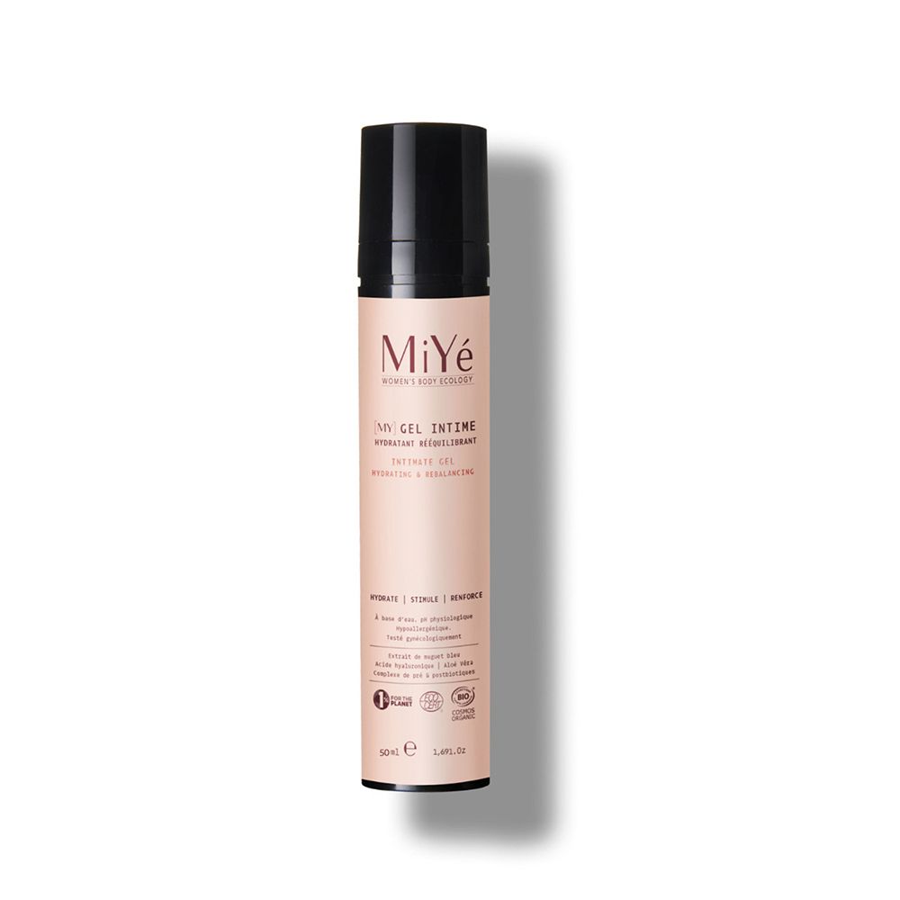 MiYé Intieme Gel: Fles met pompdispenser, 50ml. Hydraterend en herstellend.