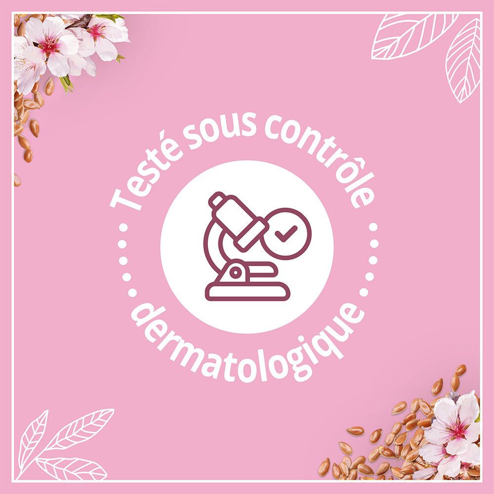 Le Petit Marseillais Shampooing 2-en-1 Douceur et Eclat - Amandes Douces & Graines de Lin BIO