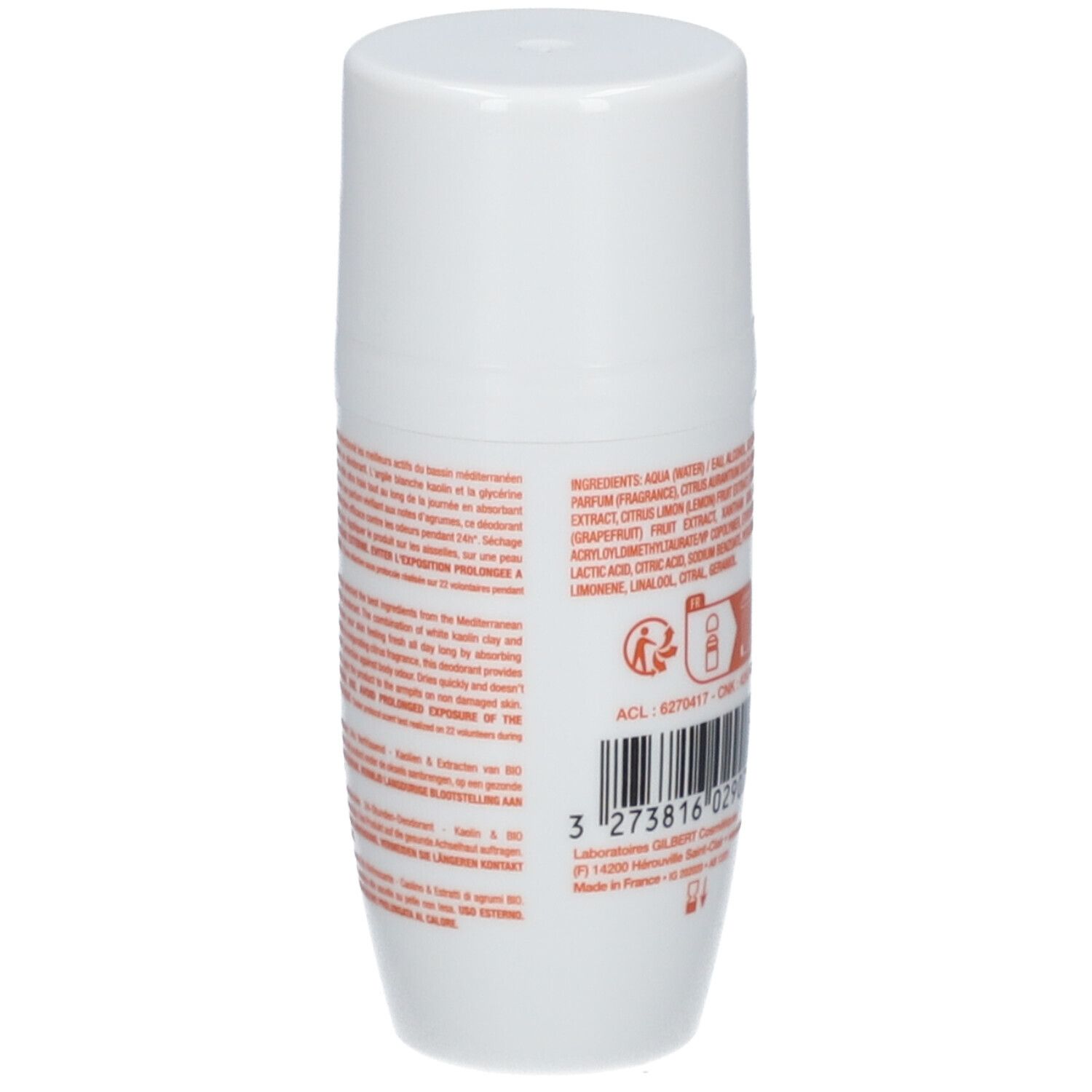 LAINO DEOD 24H KAOLIN AGRUME 50ML