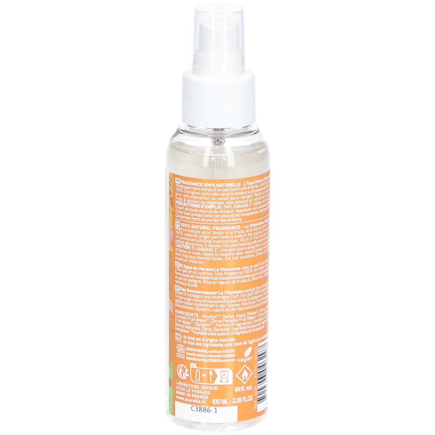 Acorelle zomerspray "La Vitaminée" ORGANIC