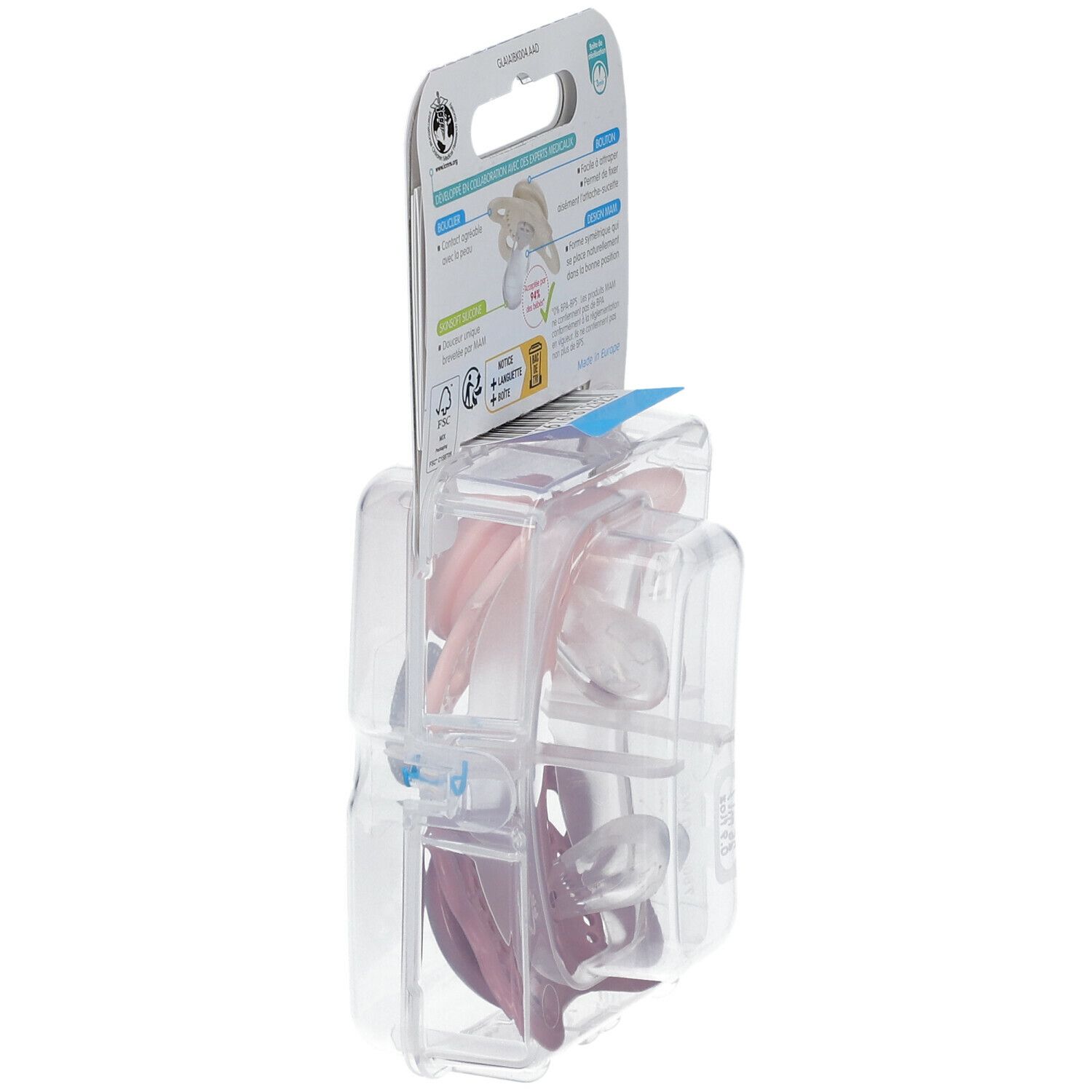 MAM ORIGINAL SUCETTE NATURE 2 - 6 MOIS - Sucette anatomique, téterelle silicone, décorée,