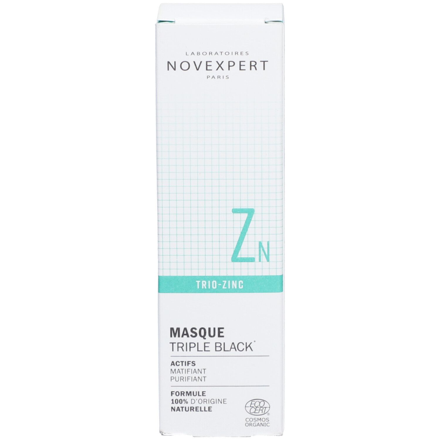 Novexpert Trio-Zink Masker Drievoudig Zwart