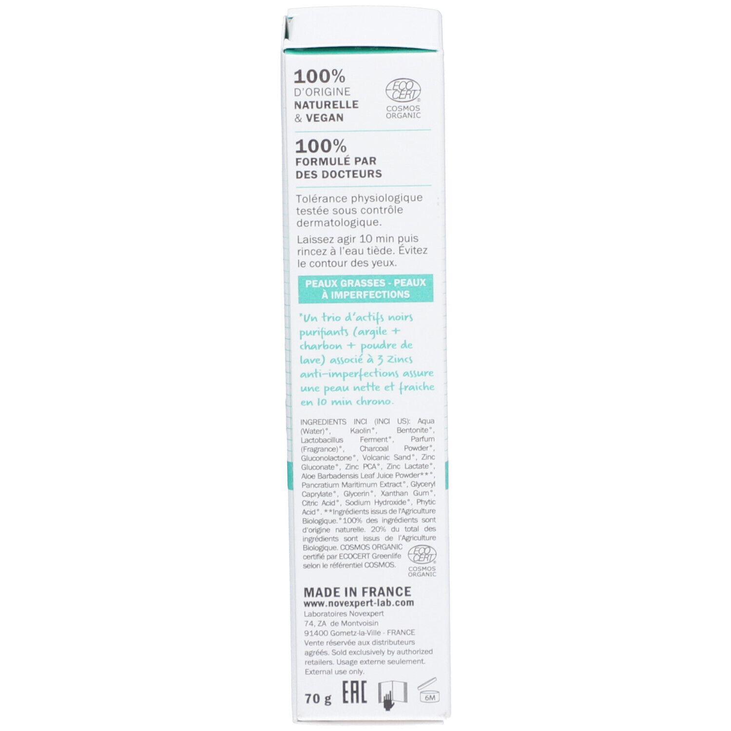 Novexpert Trio-Zink Masker Drievoudig Zwart