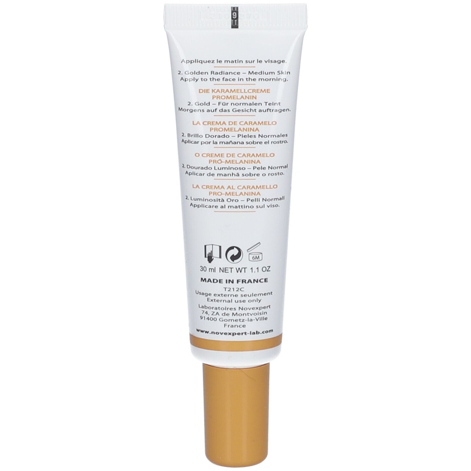 Laboratoires Novexpert Crème Karamelkleur Gouden Glans 02