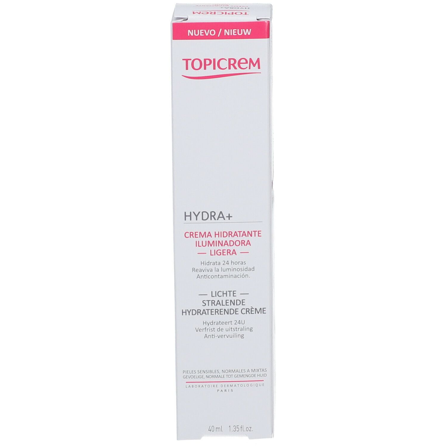 TOPICREM HYDRA+ CRÈME HYDRATANTE ECLAT LÉGÈRE - Crème hydratante éclat, texture légère.  -
