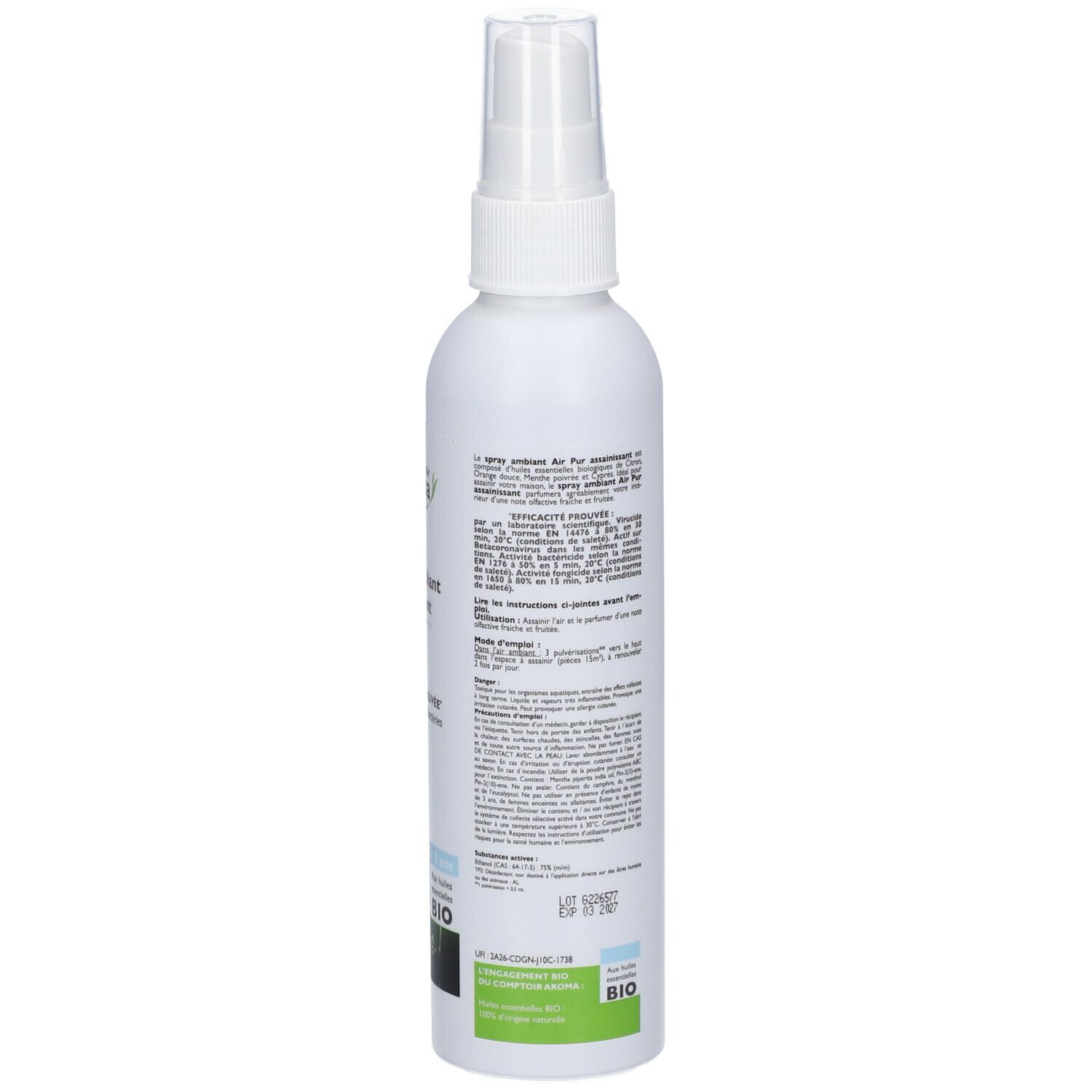 Le Comptoir Aroma Spray Ambiant Assainissant Menthe - Citron
