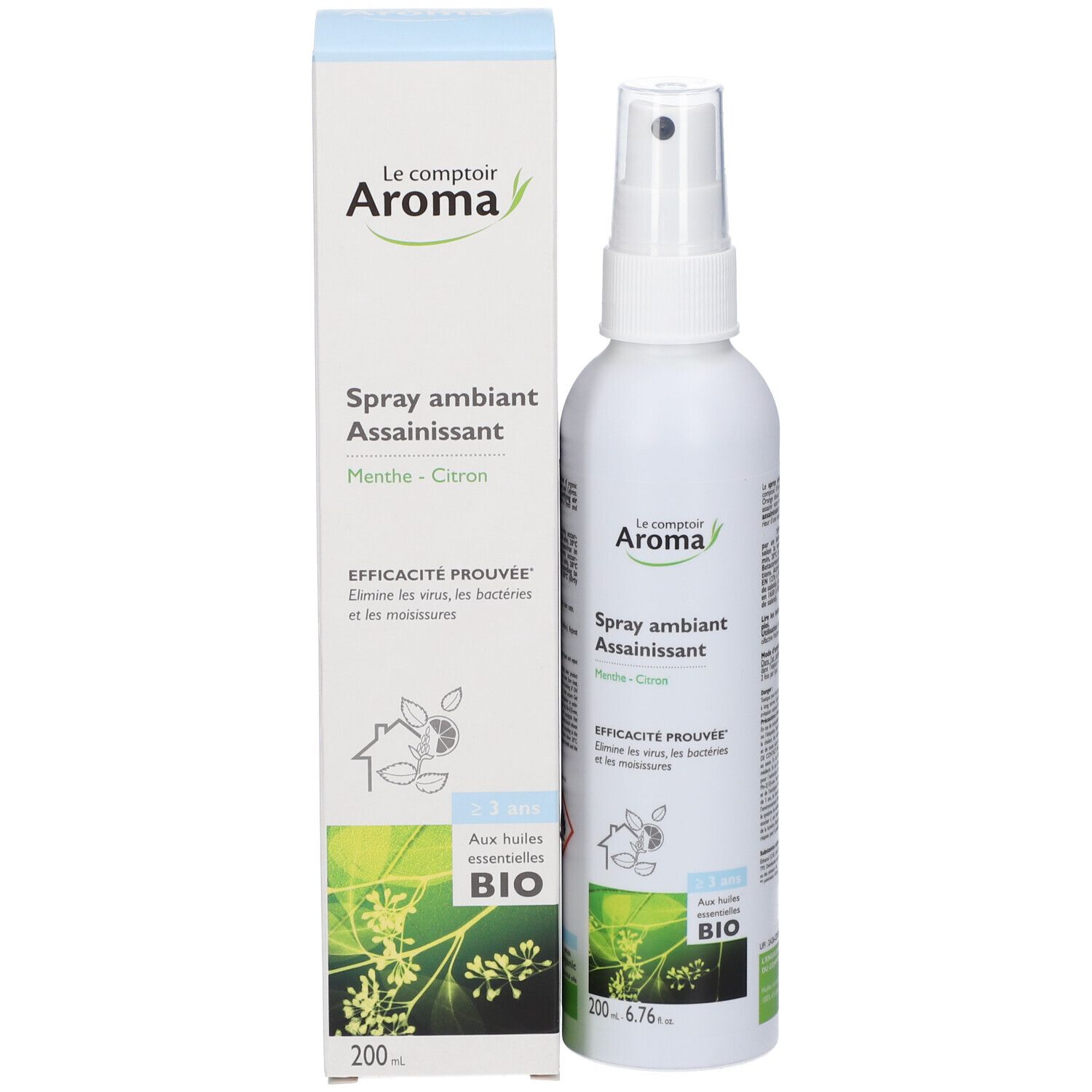 Le Comptoir Aroma Spray Ambiant Assainissant Menthe - Citron