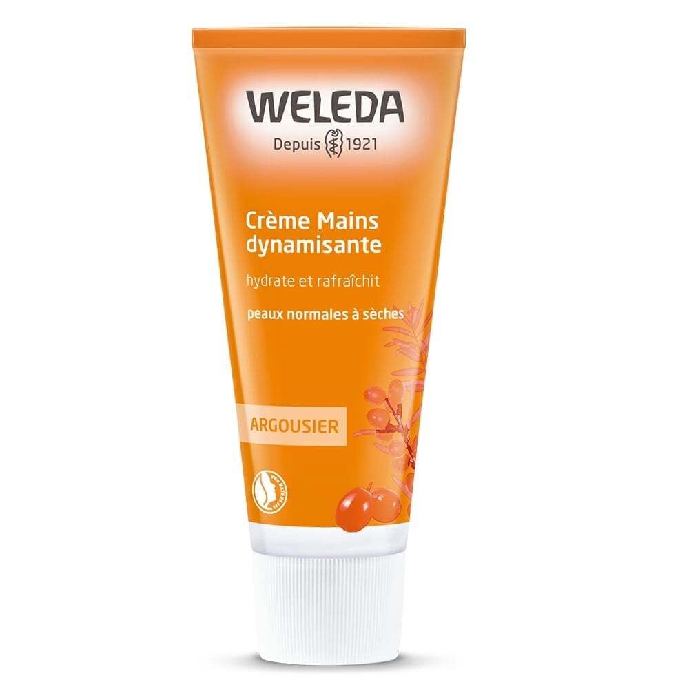 WELEDA ARGOUSIER CRÈME MAINS DYNAMISANTE - Crème dynamisante pour les mains.  - tube 50 ml