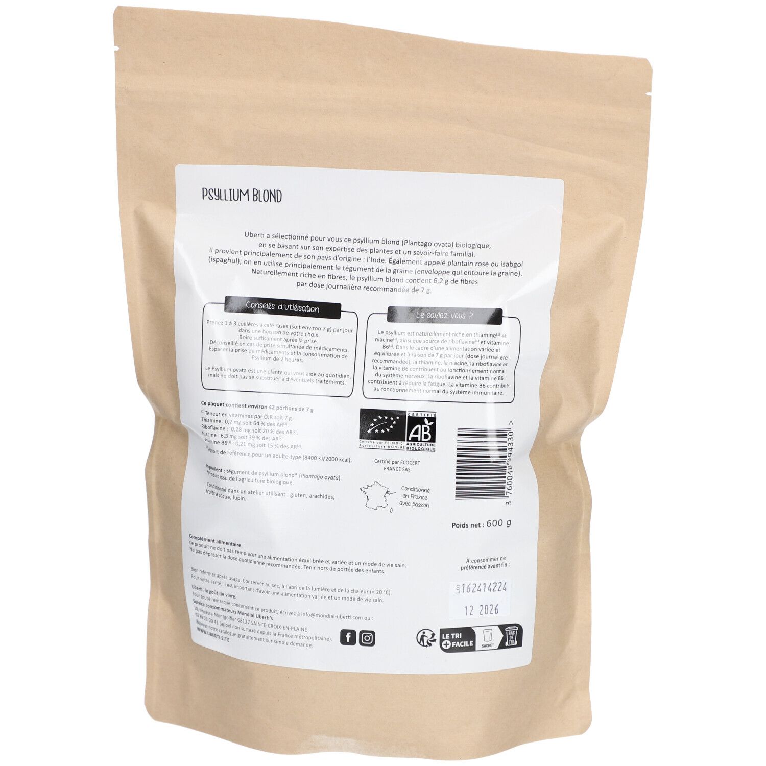 Uberti Psyllium blond bio