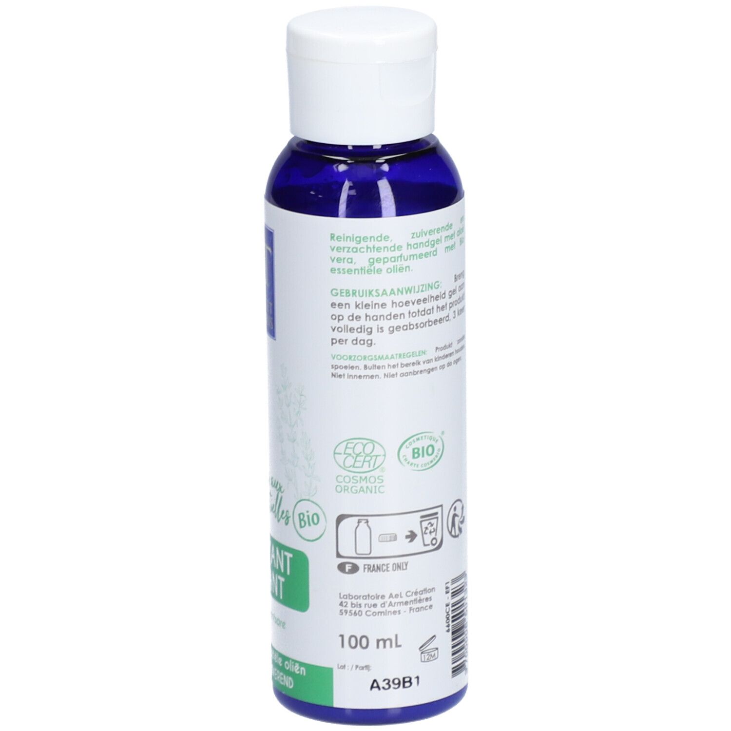 Herbes et Traditions Gel Mains aux Huiles Essentielles Bio