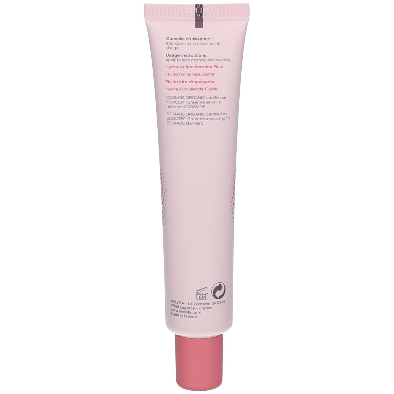 Melvita Source de Roses Fluide hydratant repulpant