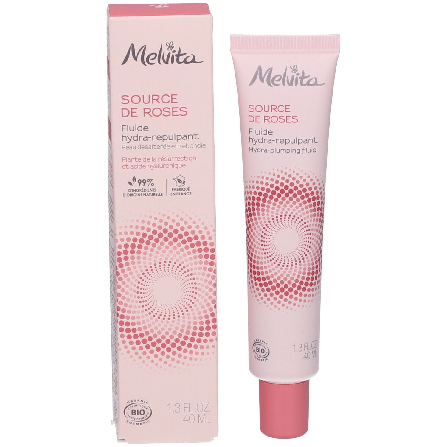 Melvita Source de Roses Fluide hydratant repulpant