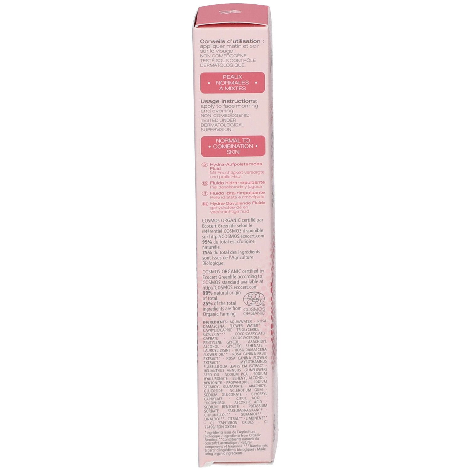 Melvita Source de Roses Fluide hydratant repulpant