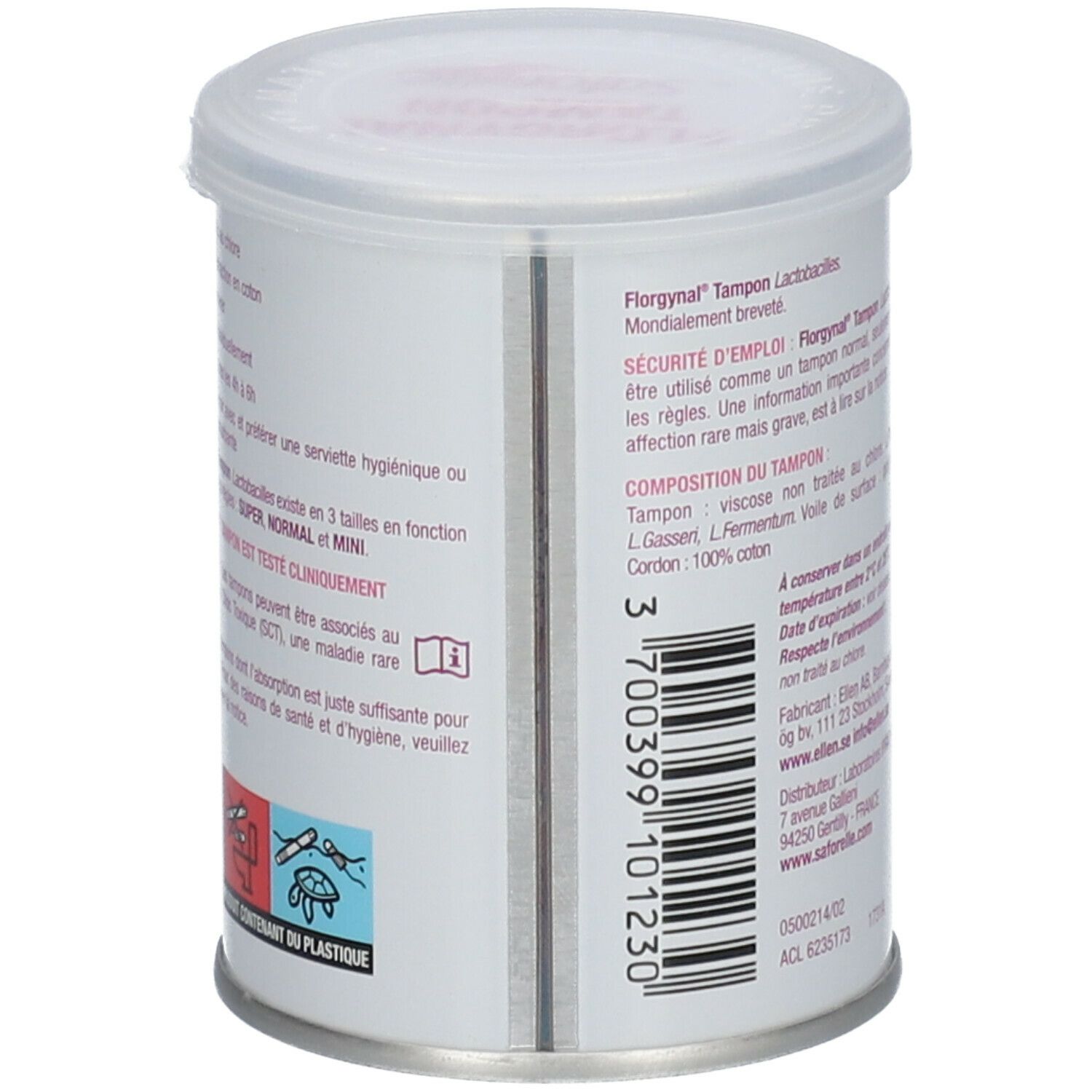 Saforelle® Florgynal® Probiotische tampon zonder inbrenghuls Super