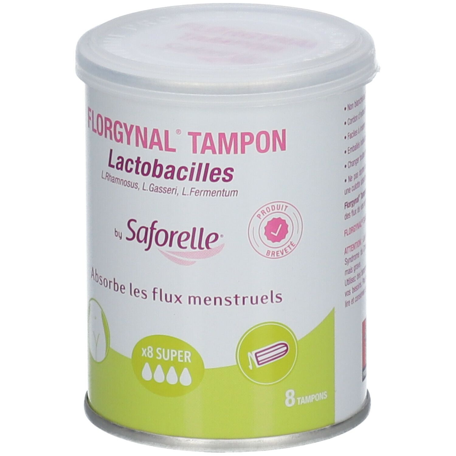 Saforelle® Florgynal® Probiotische tampon zonder inbrenghuls Super
