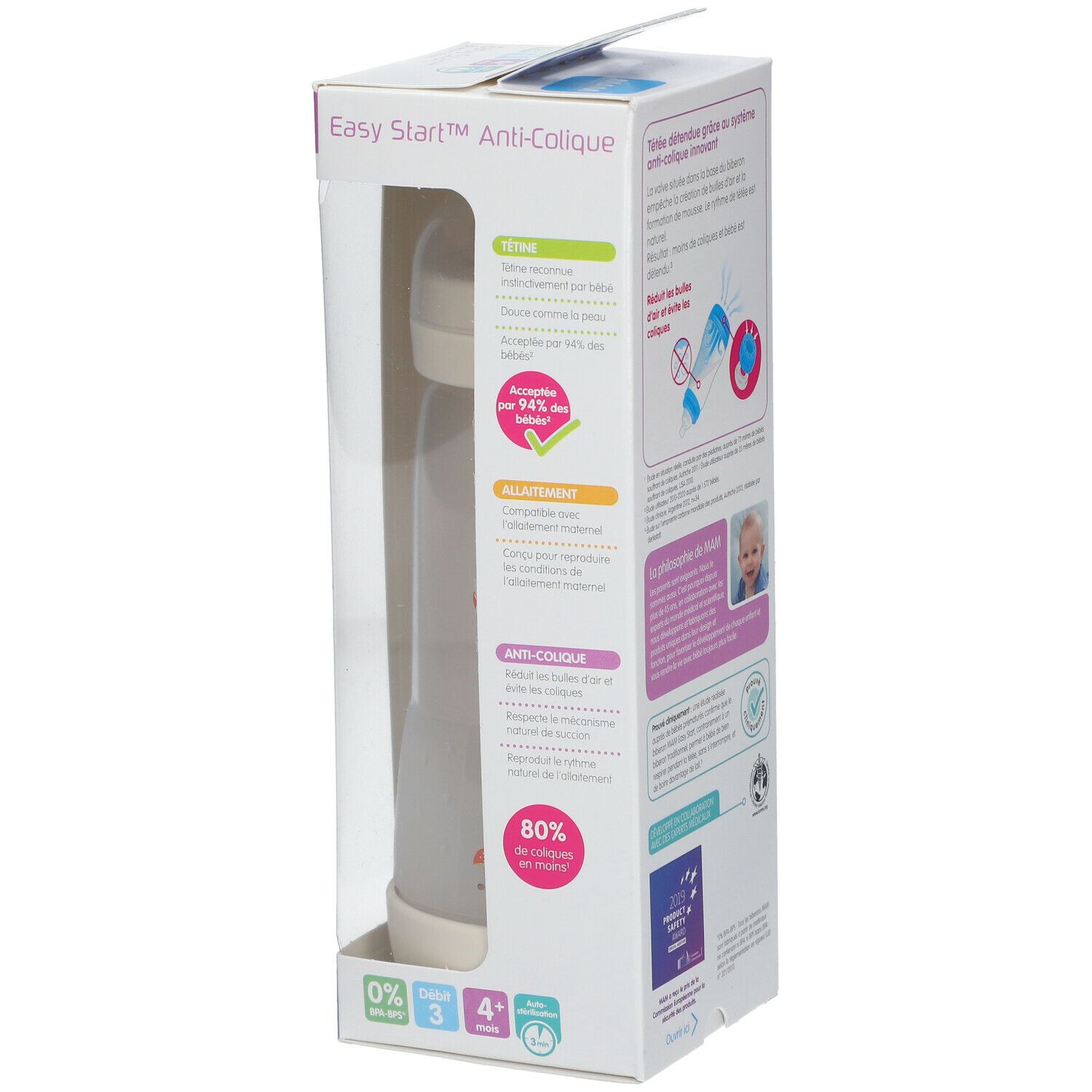 MAM Easy Start™ anti-colique 320 ml 4+ Flow - Biberon