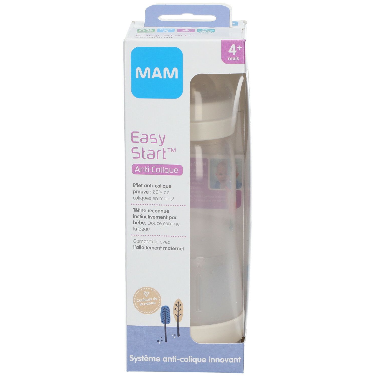 MAM Easy Start™ anti-colique 320 ml 4+ Flow - Biberon