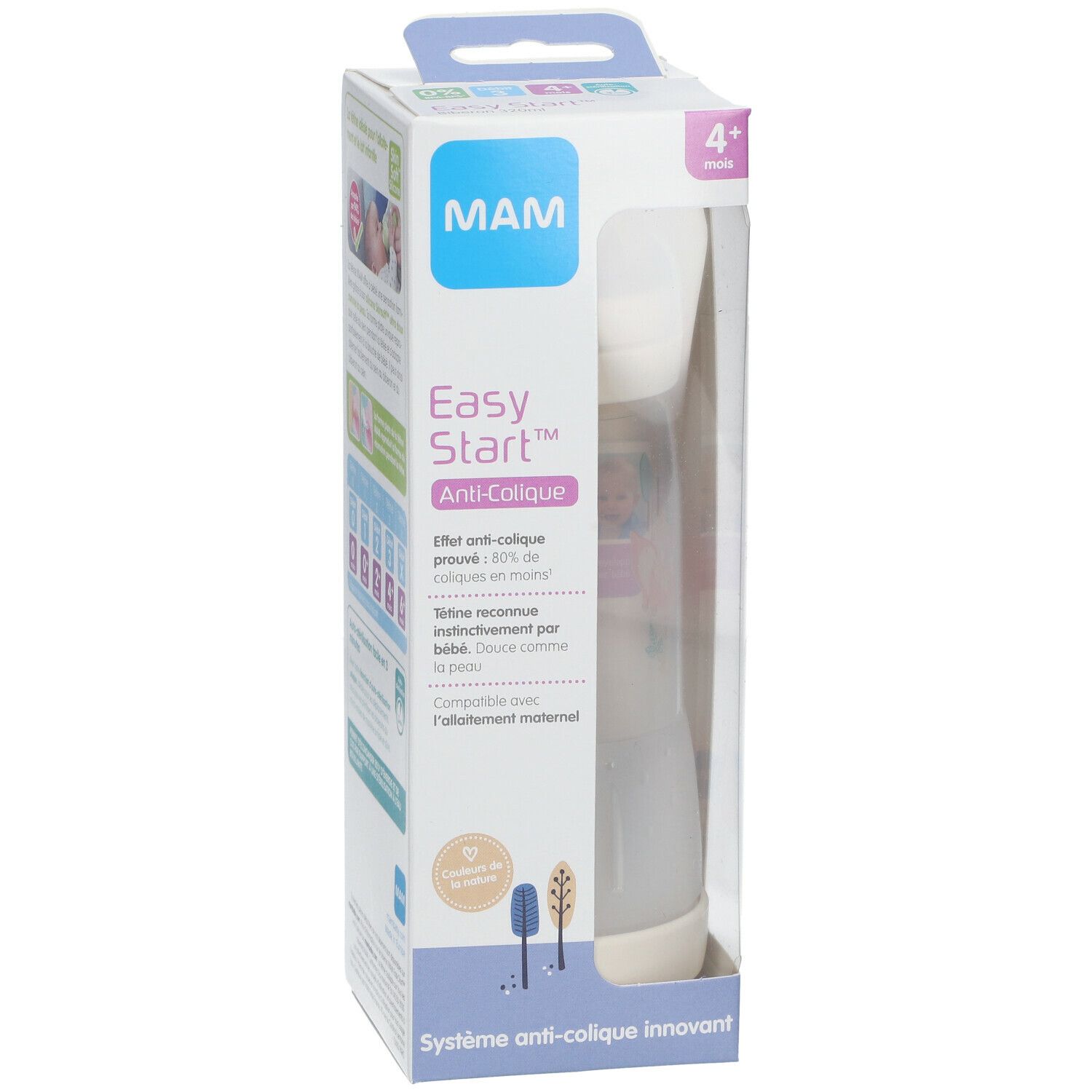 MAM Easy Start™ anti-colique 320 ml 4+ Flow - Biberon