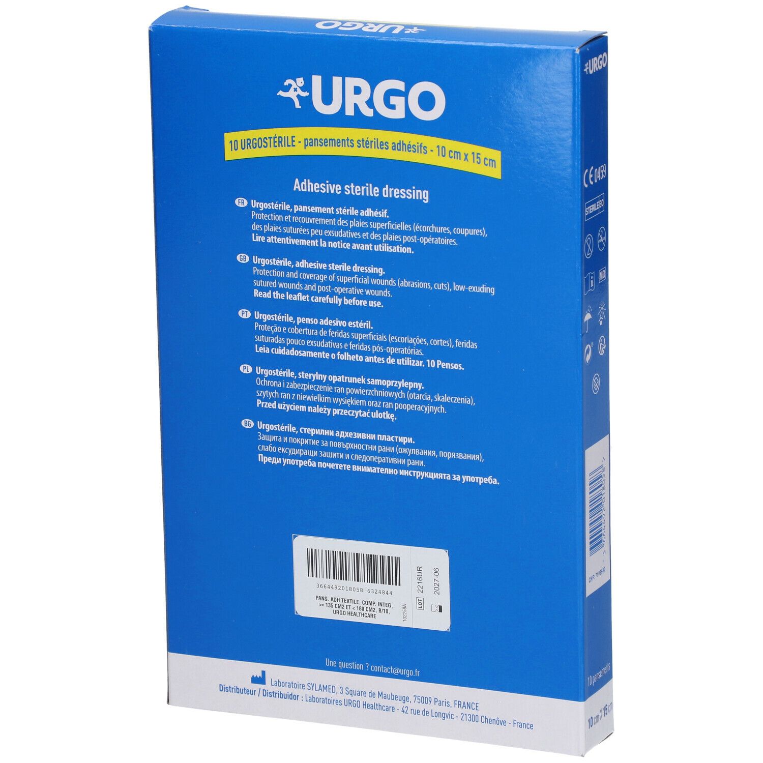 Urgo Urgostérile Pansement adhésif stérile