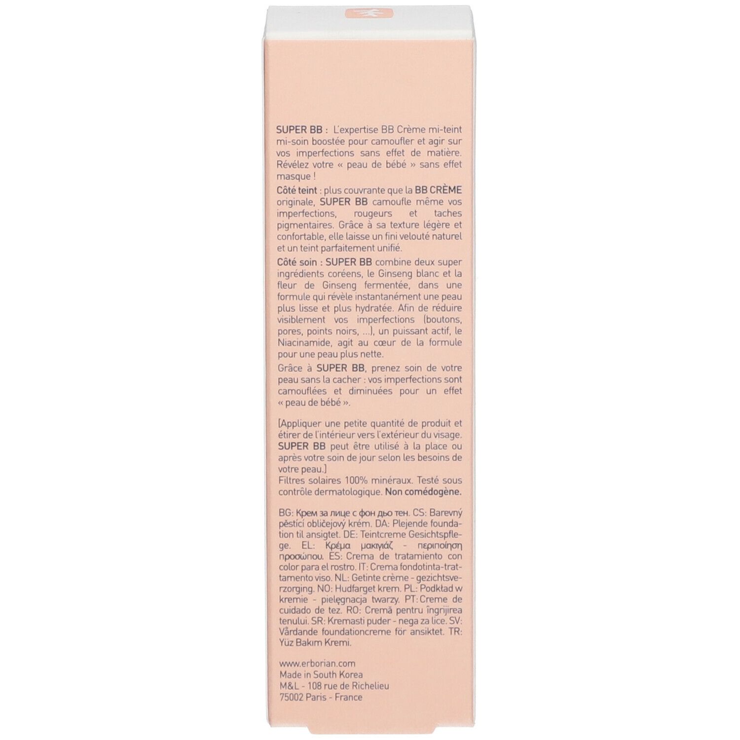 erborian Super BB Crème-Soin Couvrante SPF20 Clair