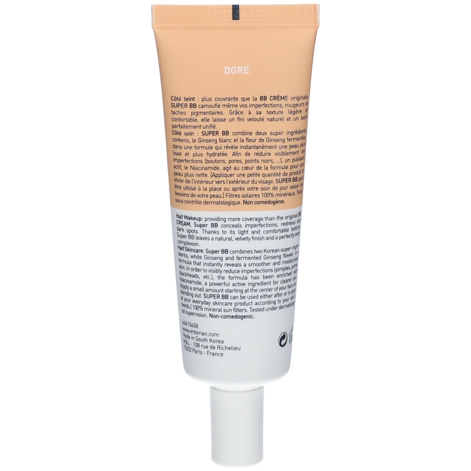 erborian Super BB Crème-Soin Couvrante SPF20 Doré