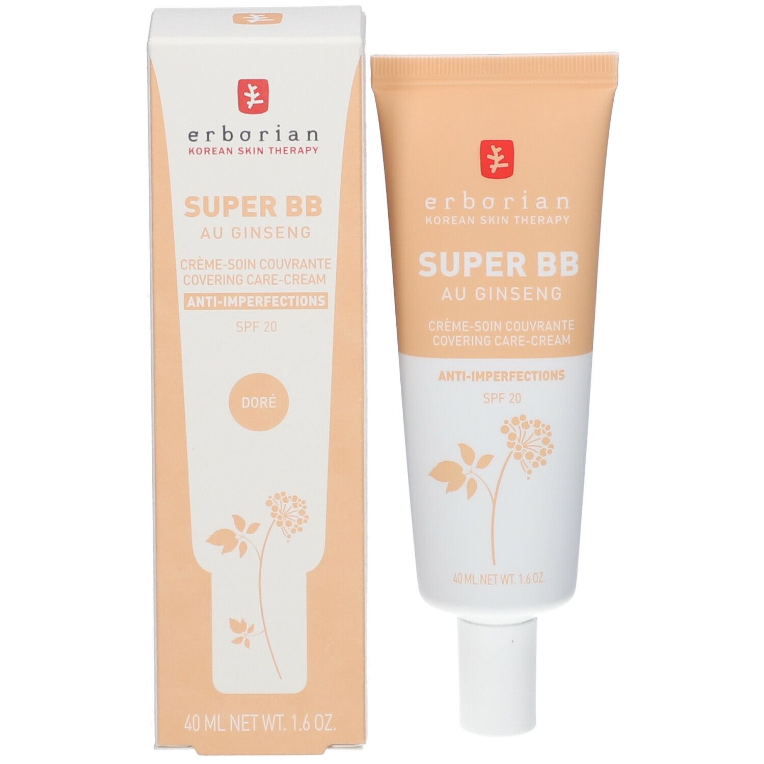 erborian Super BB Crème-Soin Couvrante SPF20 Doré