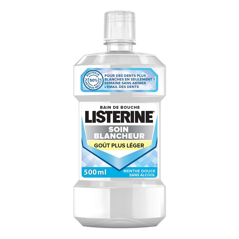 LISTERINE Bain de Bouche Soin Blancheur Goût Plus Léger