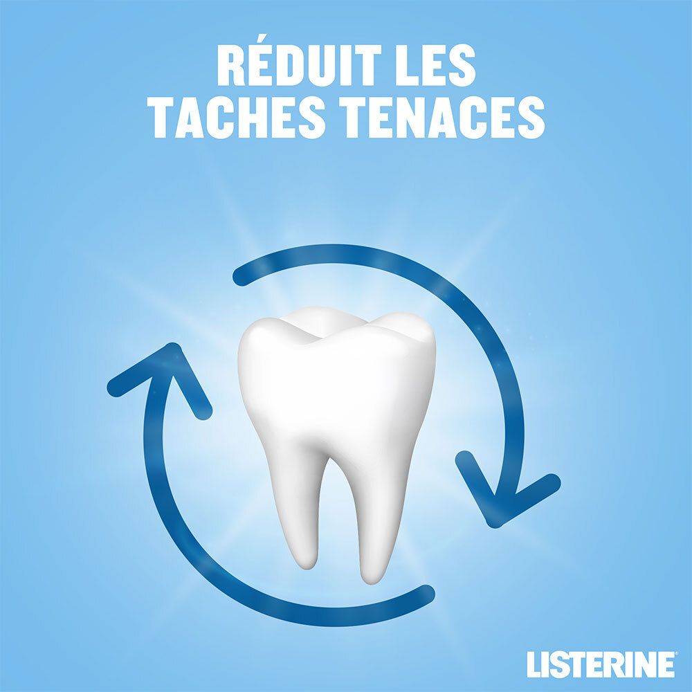 LISTERINE Bain de Bouche Soin Blancheur Goût Plus Léger