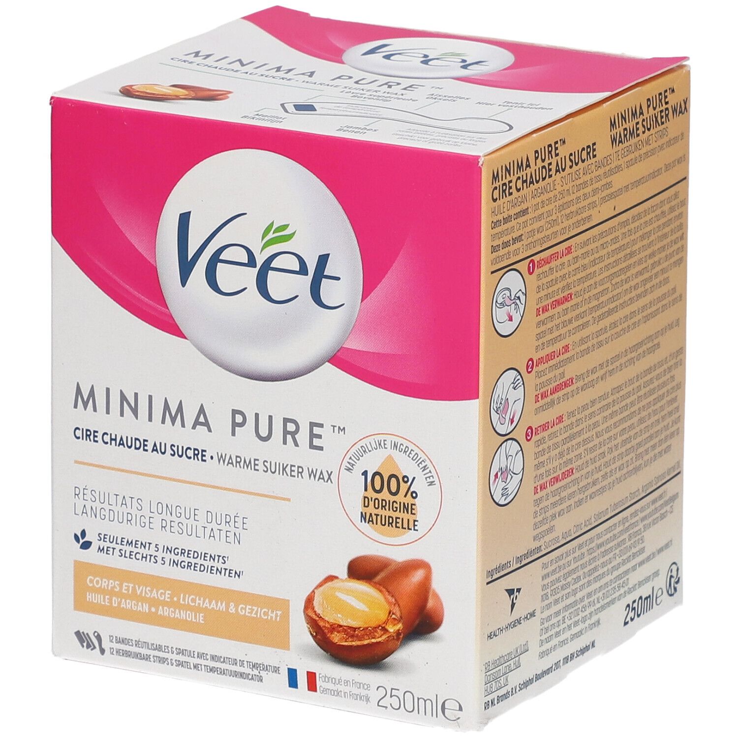 VEET CIRE CHAUDE MINIMA ARGAN
