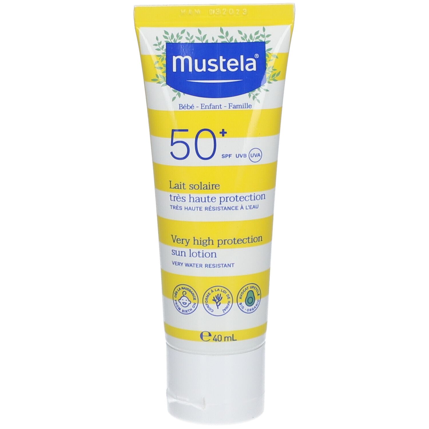 MUSTELA SOLAIRE LAIT SPF50+ 40ML