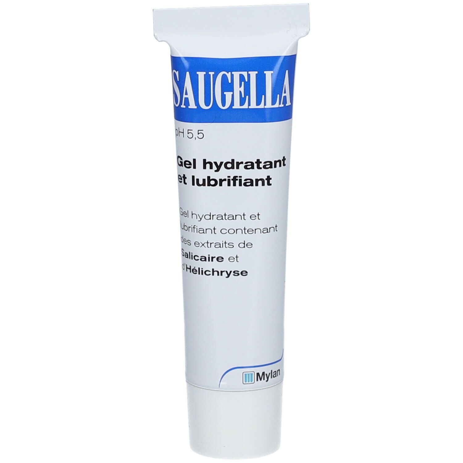 Saugella - Gel Lubrifiant - lubrifiant intime pour femmes - Soulage la sécheresse et hydrate pendant les rapports sexuels - Gel compatible avec les préservatifs en latex - Contient de l'acide hyaluronique, de la salicaire et de l’hélichryse - Tube 30ml