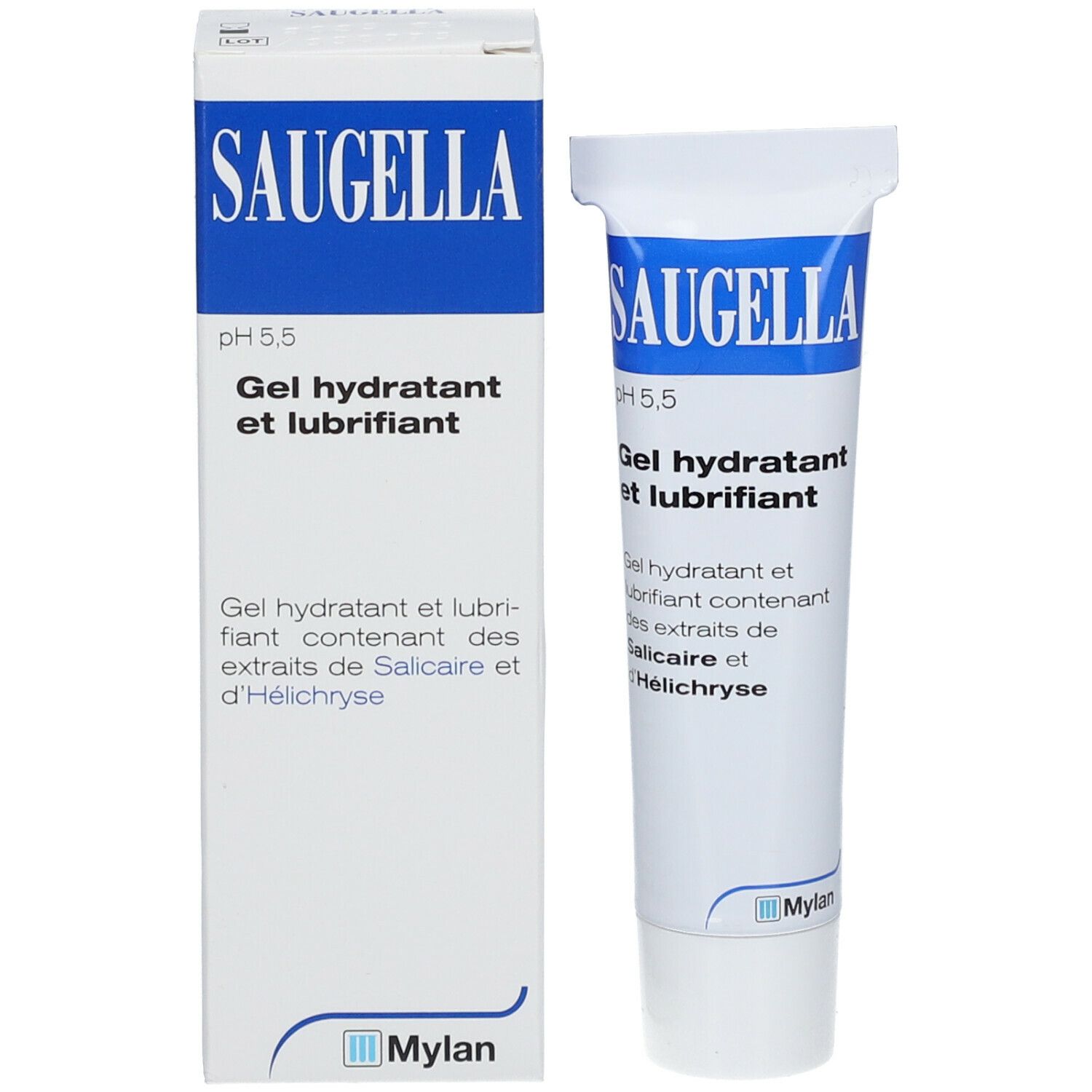 Saugella - Gel Lubrifiant - lubrifiant intime pour femmes - Soulage la sécheresse et hydrate pendant les rapports sexuels - Gel compatible avec les préservatifs en latex - Contient de l'acide hyaluronique, de la salicaire et de l’hélichryse - Tube 30ml