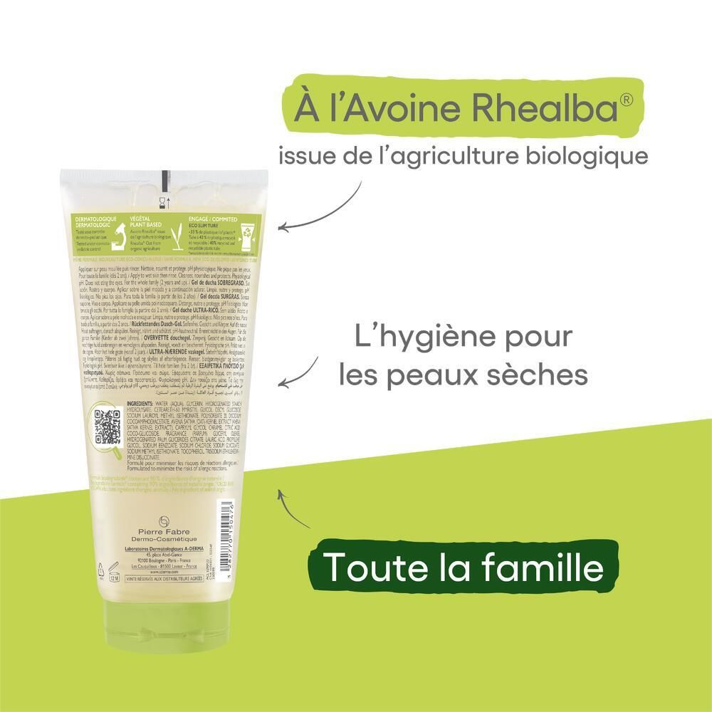 A-DERMA GEL DCH SURGRAS 200ML.