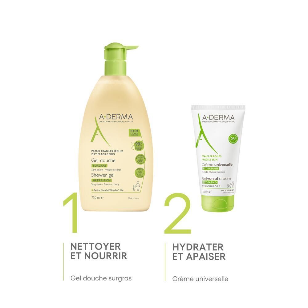 A-DERMA GEL DCH SURGRAS 200ML.