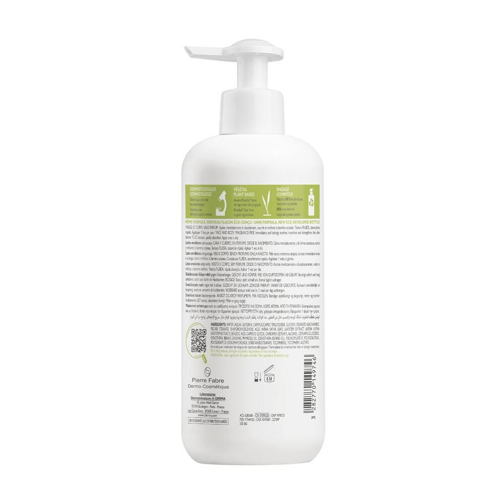 ADERMA EXOMEGA CONTROL LAIT EMOLLIENT ANTIGRATTAGE - Lait émollient antigrattage.  - fl 40