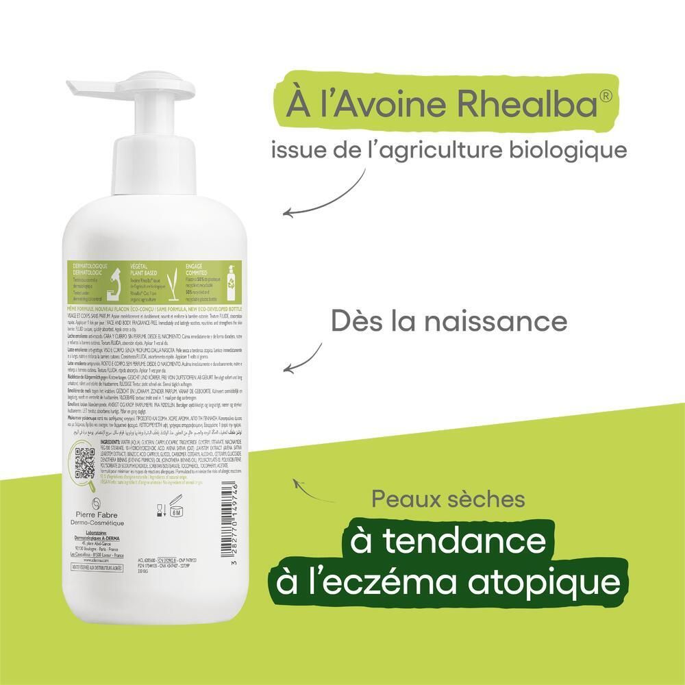 ADERMA EXOMEGA CONTROL LAIT EMOLLIENT ANTIGRATTAGE - Lait émollient antigrattage.  - fl 40