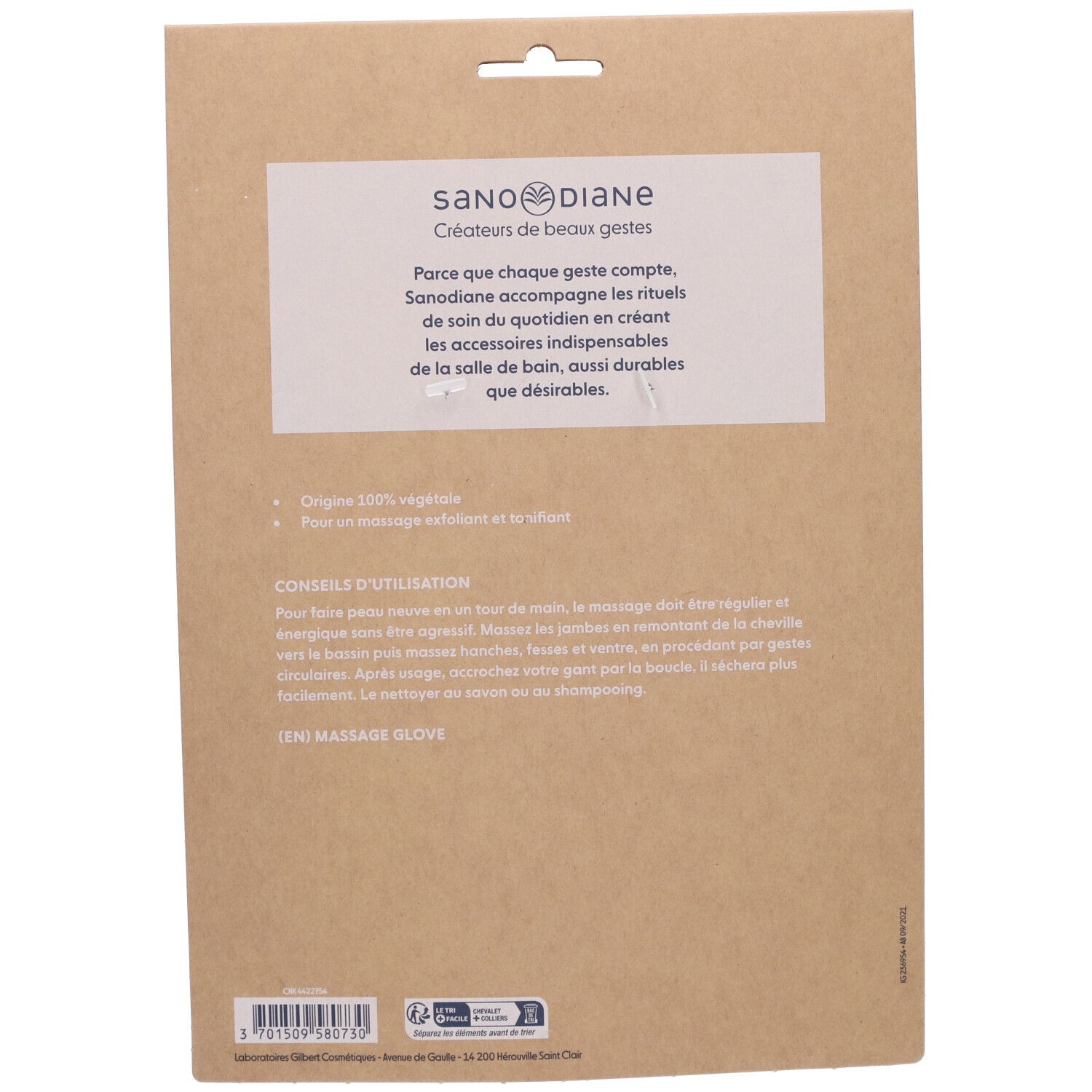 Sanodiane Natuurlijke Luffa Exfoliërende Massagehandschoen