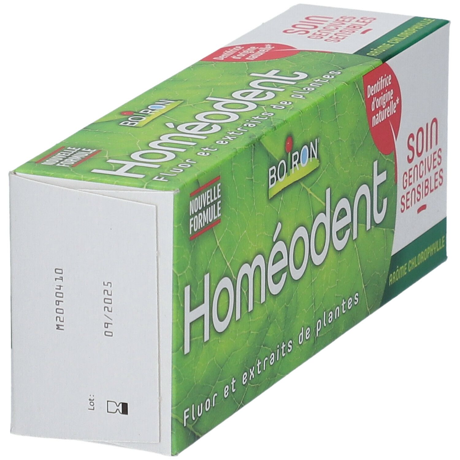 HOMÉODENT SOIN GENCIVES SENSIBLES - Dentifrice fluoré aux extraits de plantes, arôme chlor