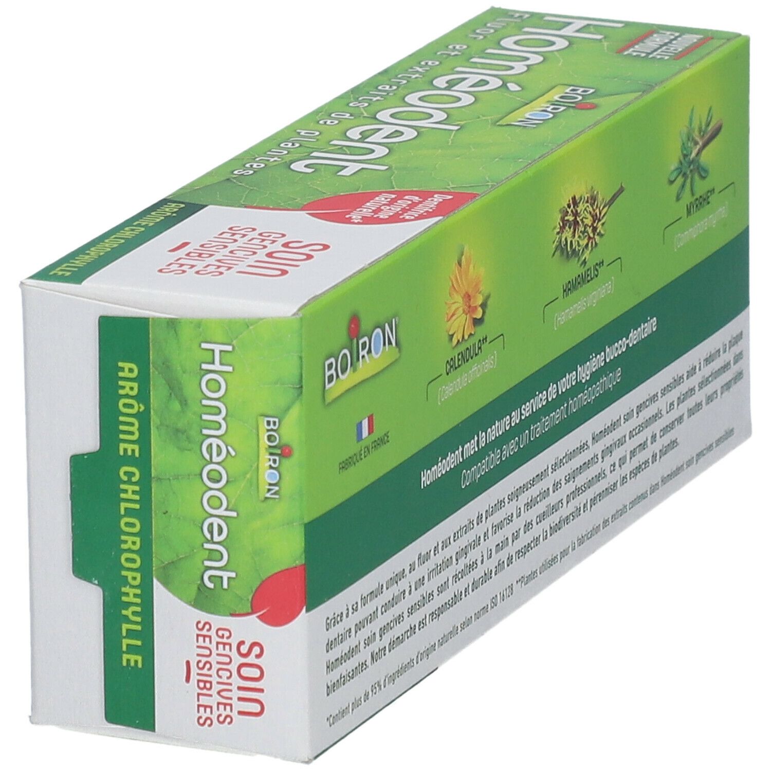 HOMÉODENT SOIN GENCIVES SENSIBLES - Dentifrice fluoré aux extraits de plantes, arôme chlor