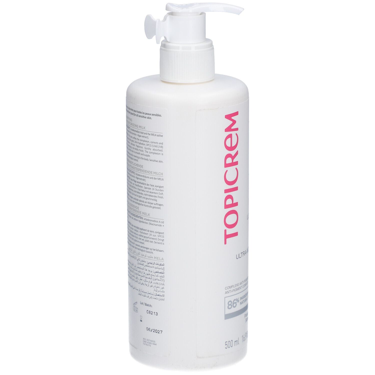 TOPICREM MELA LAIT ECLAIRCISSANT ULTRA HYDRATANT SPF 15 - Lait corporel éclaircissant ultr